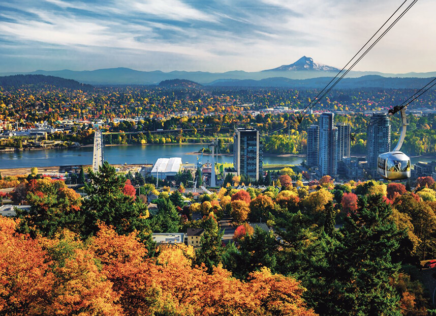 Aerial View of Portland, Oregon