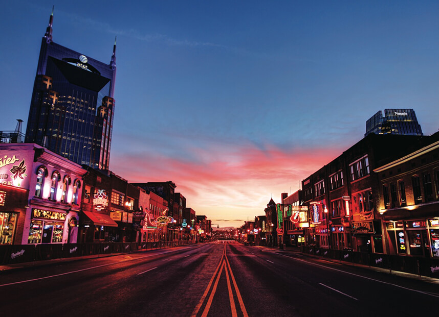 Broadway in Nashville, TN