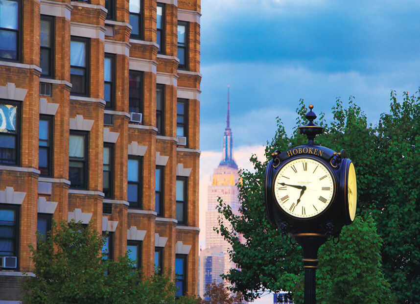 Railway station styled clock