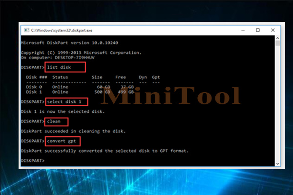 How to Remove Partitions and Convert MBR to GPT Using Command?