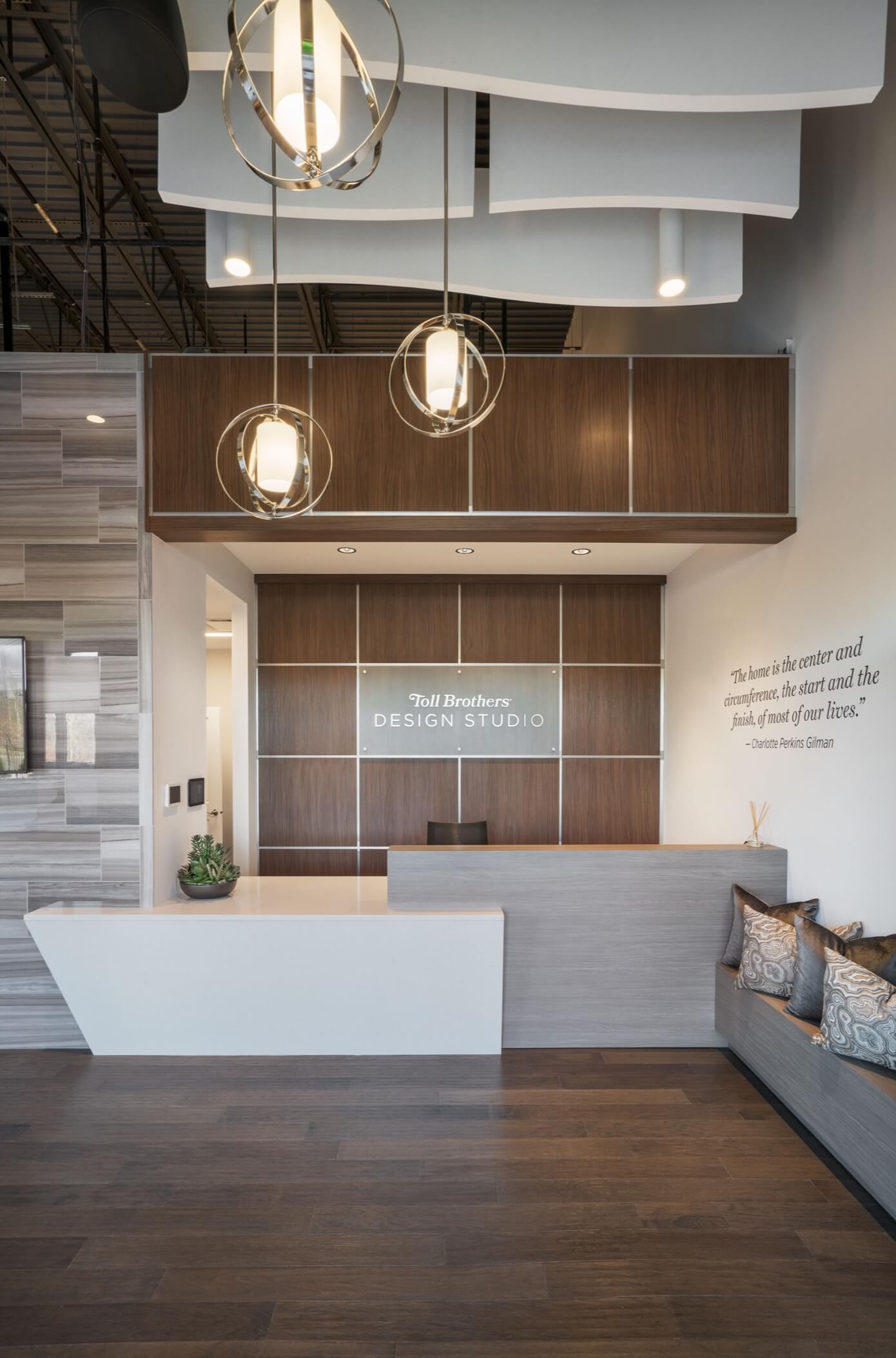 Toll Brothers Design Studio lobby