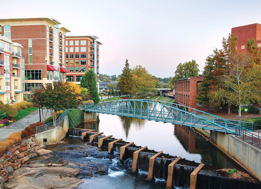 Falls Park in Greenville, SC