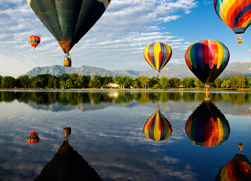 Hot air balloons