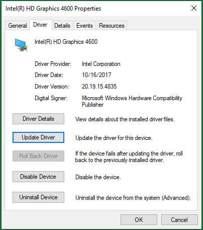 Press Update Driver