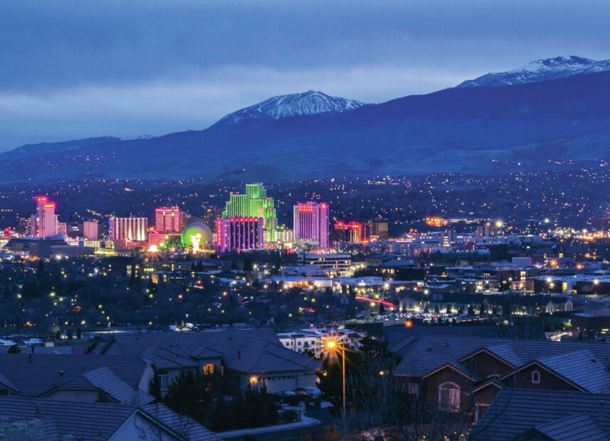 Skyline of Reno, NV