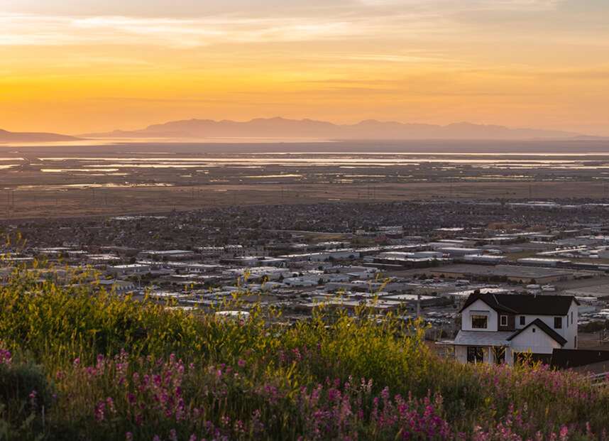 Skyline of Salt Lake City, Utah