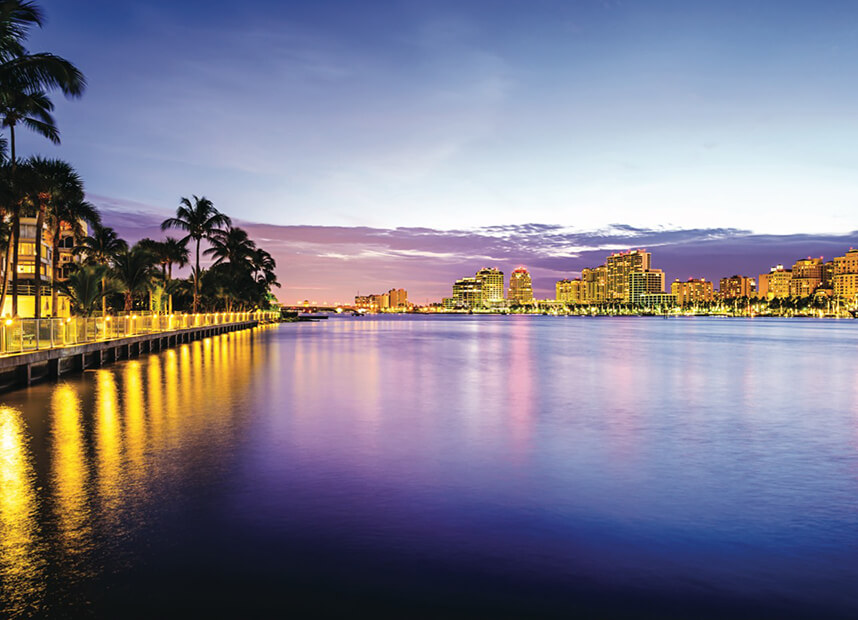 West Palm Beach Florida skyline