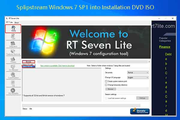 Slipstream Windows 7 SP1 into Installation DVD ISO [Full Guide]