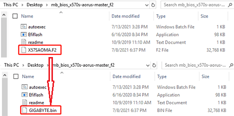 rename Gigabyte BIOS file