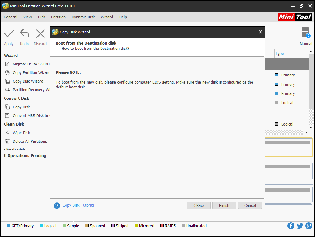 how to boot from target disk