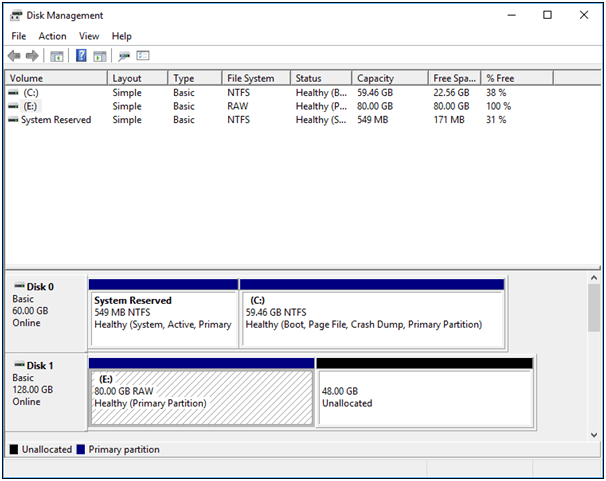 open Disk Management