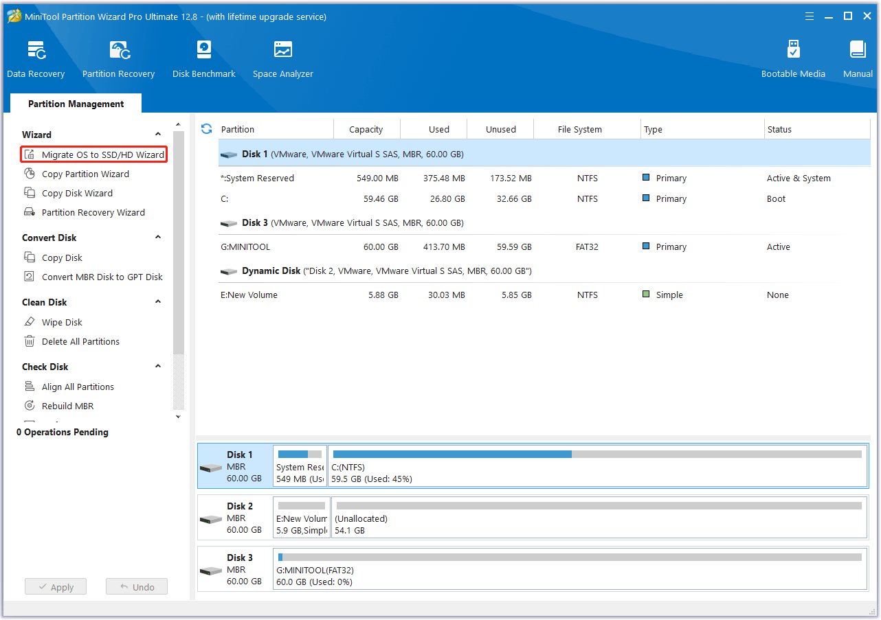 choose Migrate OS to SSD/HD