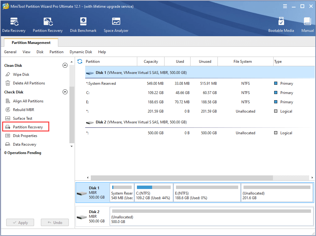 choose Partition Recovery