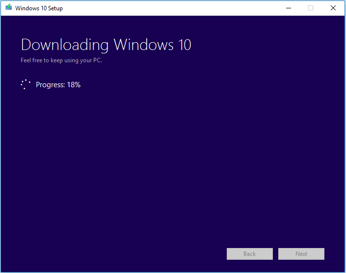 downloading Windows 10