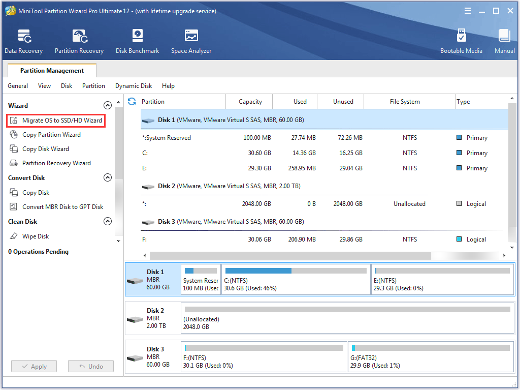 migrate OS to SSD/HD