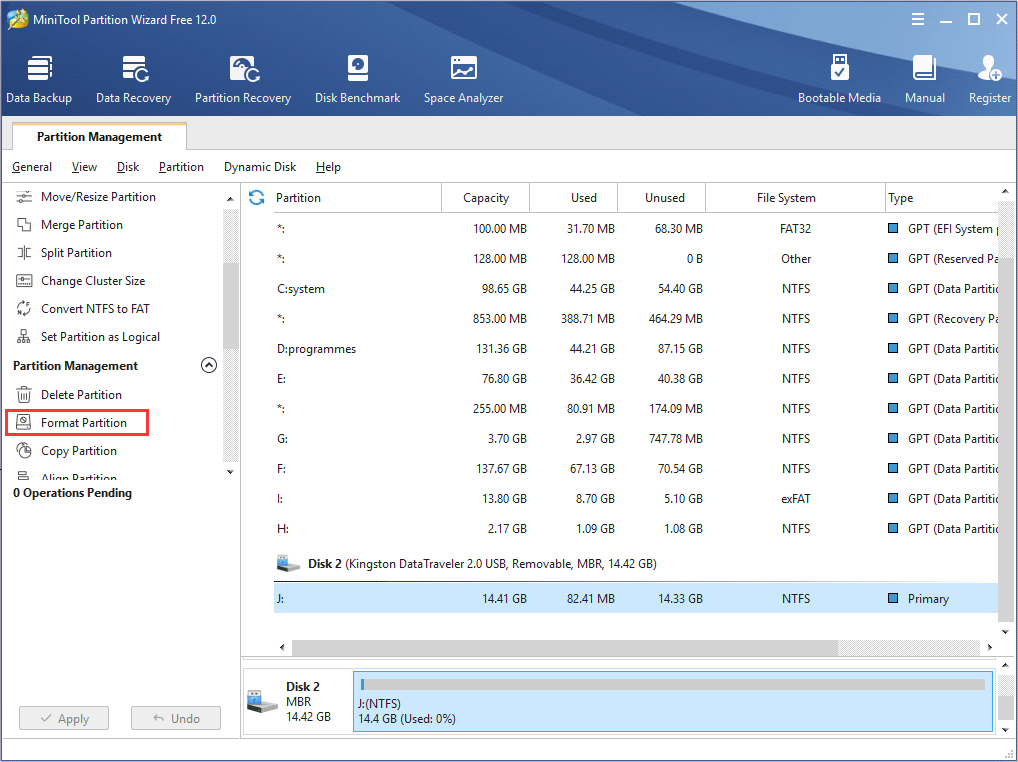 format partition