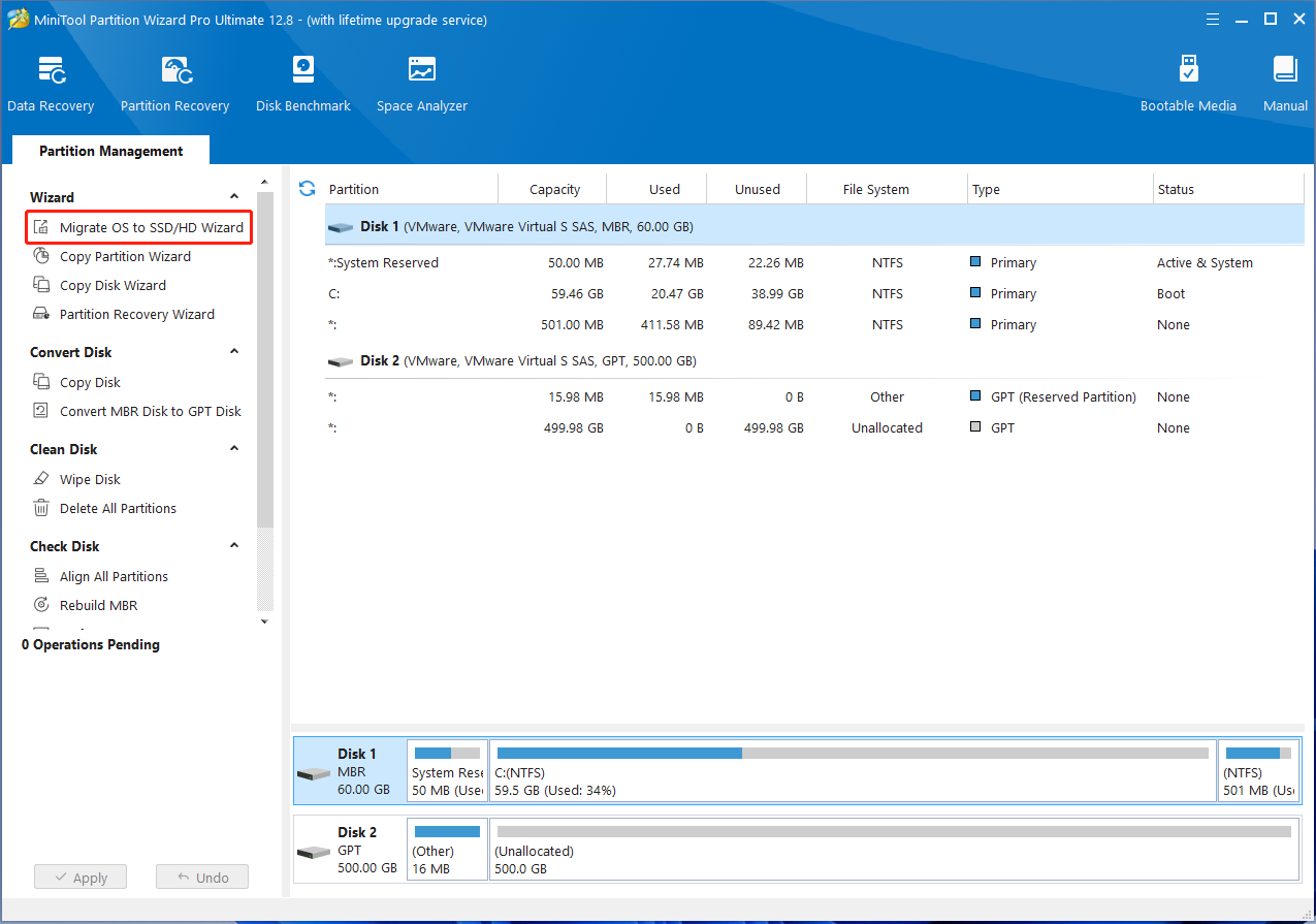 migrate OS to SSD/HD