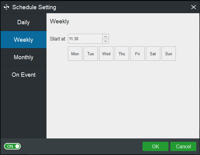 create an automatic backup