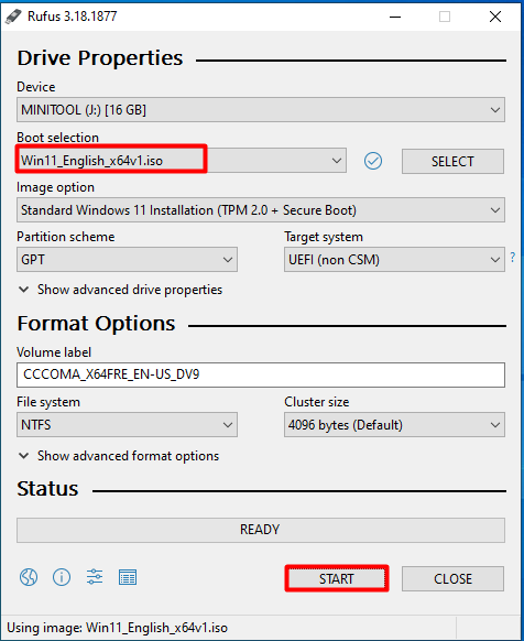 create a bootable USB