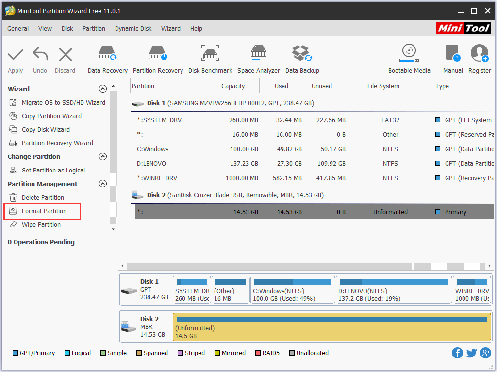 format partition