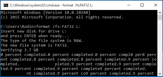 format in cmd