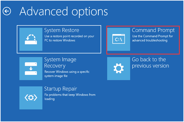 choose Command Prompt